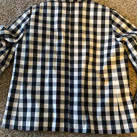 Black and white checkered double breasted swing jacket. - Picture 2 of 5